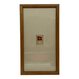 Sovereign Cigarettes "Imperial Standard" Japan Flag on Silk Framed Art