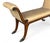 Restored Vintage Mahogany X-Design Bench With Brass Claw Feet and Gold Upholstery For Sale - Image 9 of 14