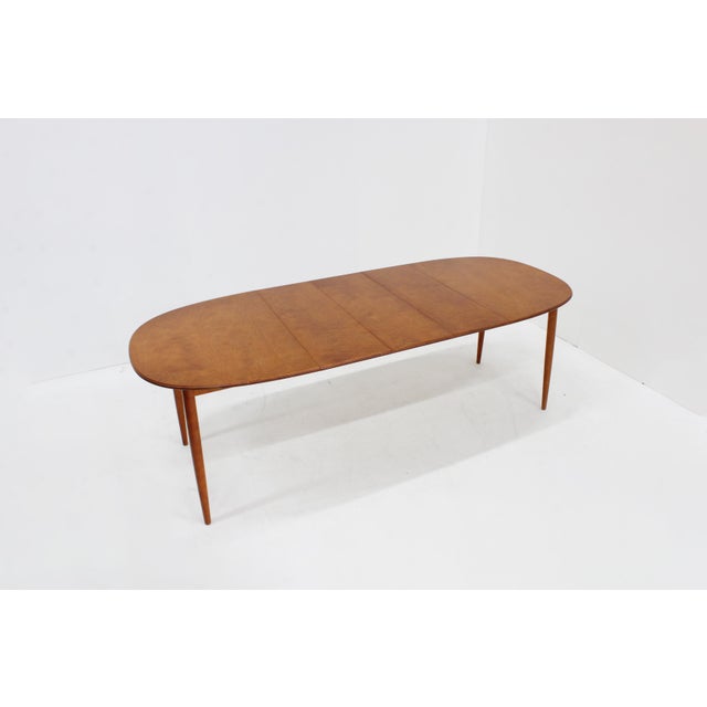 Vintage Oval Extendable Dining Table from Asko, 1970s For Sale - Image 11 of 11