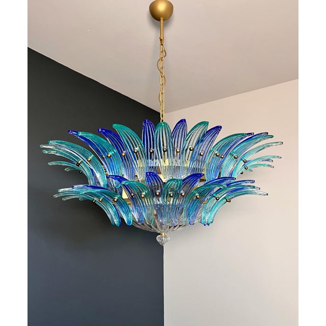 1990s Murano Palmette Chandelier, 1990s For Sale - Image 5 of 18