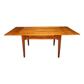1950s Maple - Mid Century Modern Cushman of Vermont Draw Leaf Table. Design by Herman Devries For Sale