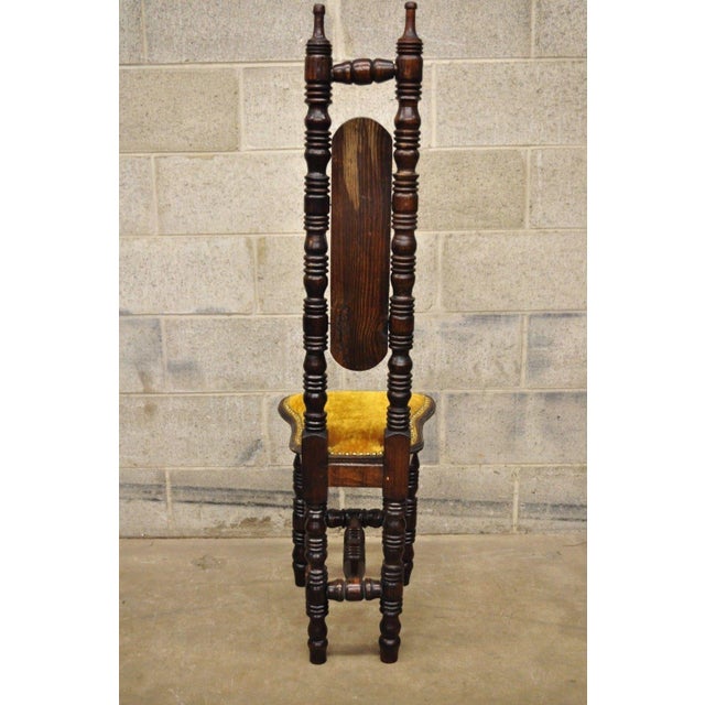 Vintage Spanish Jacobean Renaissance Revival Gothic Gold Hall Prayer