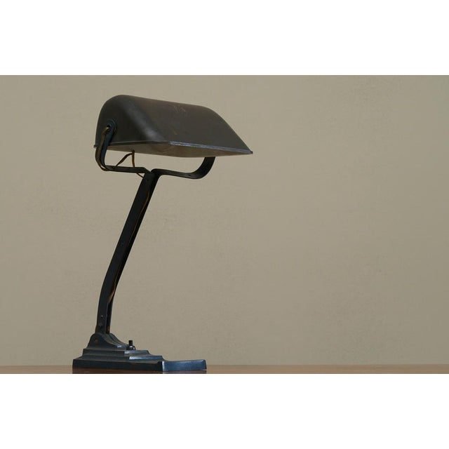 Patinated Desk Lamp from Erpe, 1920s For Sale - Image 9 of 13