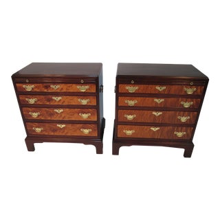 Queen Anne Beacon Hill Mahogany Bachelor Chests - a Pair For Sale