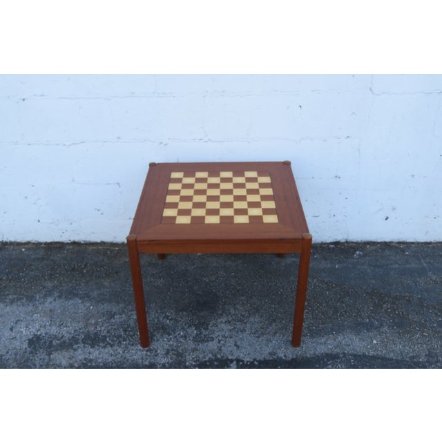 Danish Georg Petersen Flip Top Card Game Chest Board Table 6271 For Sale - Image 10 of 16