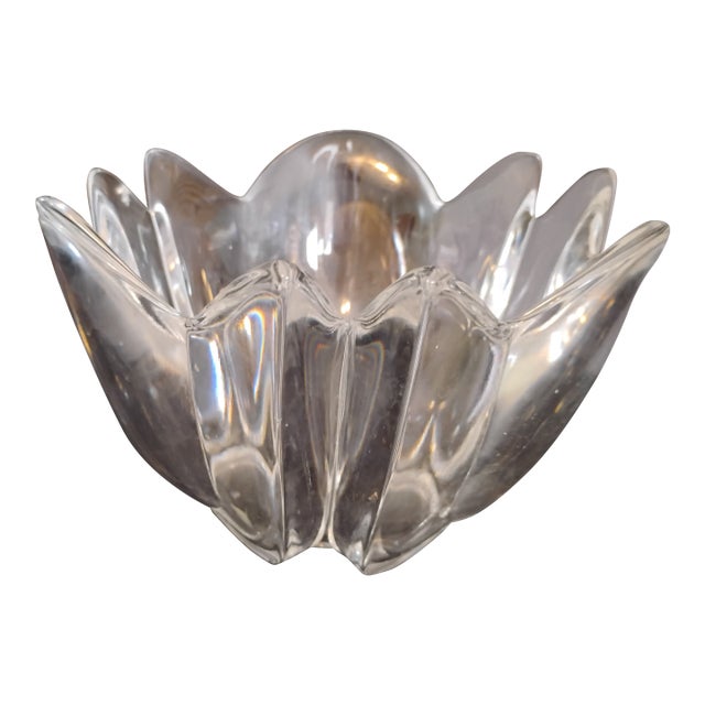 1960s Orrefors Jan Johansson Lotus Bowl For Sale