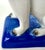 Pair of Porcelain Pug Dog Figurines on Cobalt Blue Bases, Late 19th Century For Sale - Image 15 of 18
