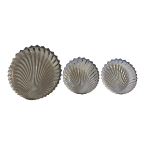Villeroy Boch Lead Crystal Platano Design Clam Shell Shape Pattern.