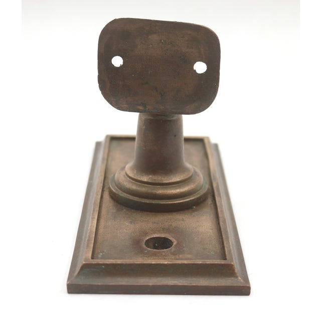 Mid 20th Century Reclaimed Bronze Stair Handrail Bracket For Sale - Image 5 of 6