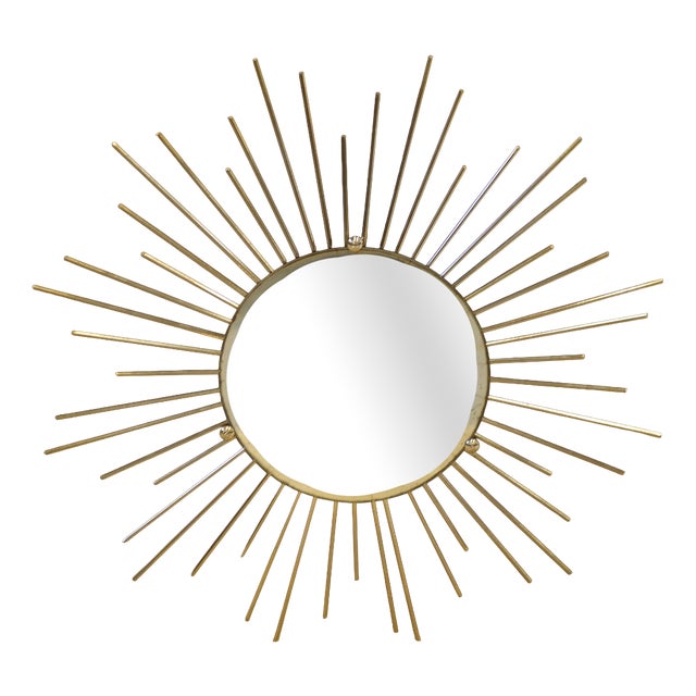 Vintage Sunburst Mirror, 1960s For Sale