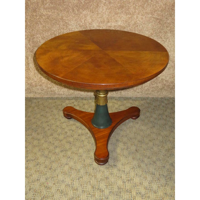 1980s French Empire Henredon Round Pedestal Table Chairish