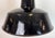 Industrial Black Enamel Factory Lamp with Cast Iron Top, 1950s For Sale - Image 4 of 18