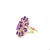 Purple 8.28 Carat Natural Amethyst and Diamond Yellow Gold Cocktail Ring, Size 7 For Sale - Image 8 of 11