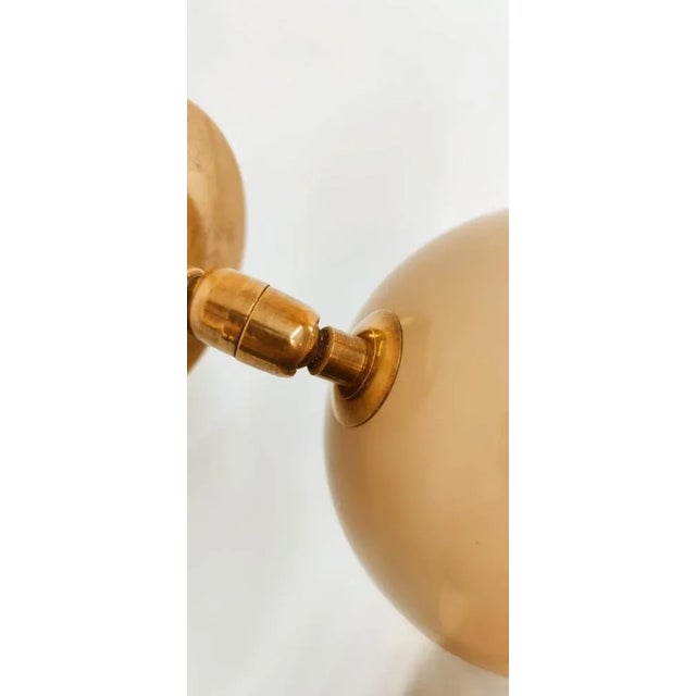 Metal Adjustable Wall Light with Cream-Colored Metal Dome For Sale - Image 7 of 9