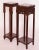 Mid 20th Century Chinese Carved Rosewood and Marble Pedestals Set of 2 For Sale In Miami - Image 6 of 13