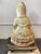 Beige 1940s Carved Marble 3 Feet High Siddhartha For Sale - Image 8 of 12