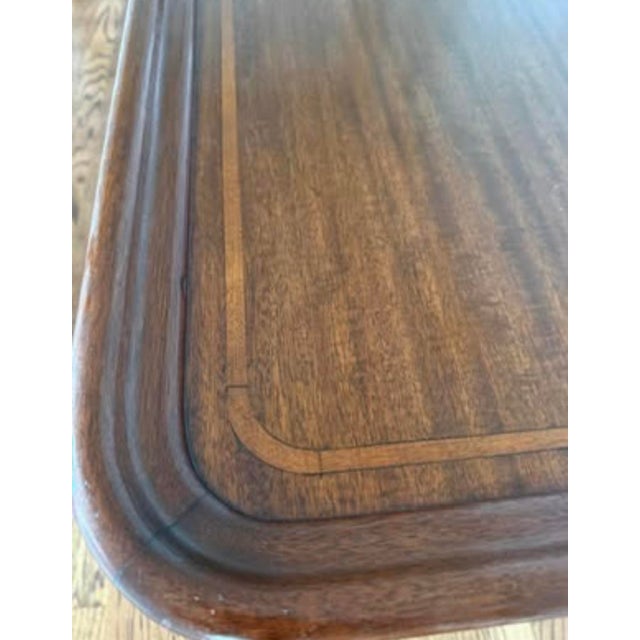 Wood Antique Side Table Handmade by Charak Furniture in 1930 For Sale - Image 7 of 9