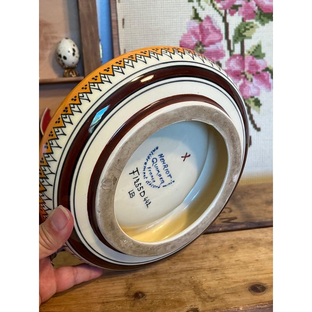 1970s Vintage Signed Floral Ashtray Dish For Sale - Image 5 of 7