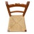 1950s 20th Century Rustic Wooden Chairs with Straw Seats, Set of 9 For Sale - Image 5 of 6