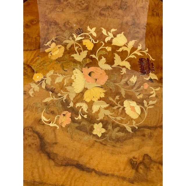 1970s Circa 1970s Italian Marquetry Metamorphic Roulette Game Table & 2 Chairs For Sale - Image 5 of 17