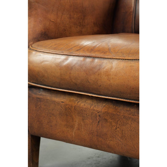 Club Chair in Sheepskin Leather For Sale - Image 13 of 14