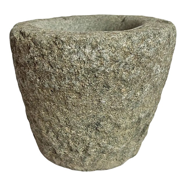 Outdoor/Indoor Vintage Granite Small Stone Decorative Bowl For Sale