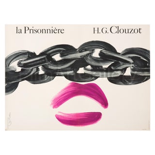 Vintage "La Prisonniere" 1968 French Film Poster For Sale