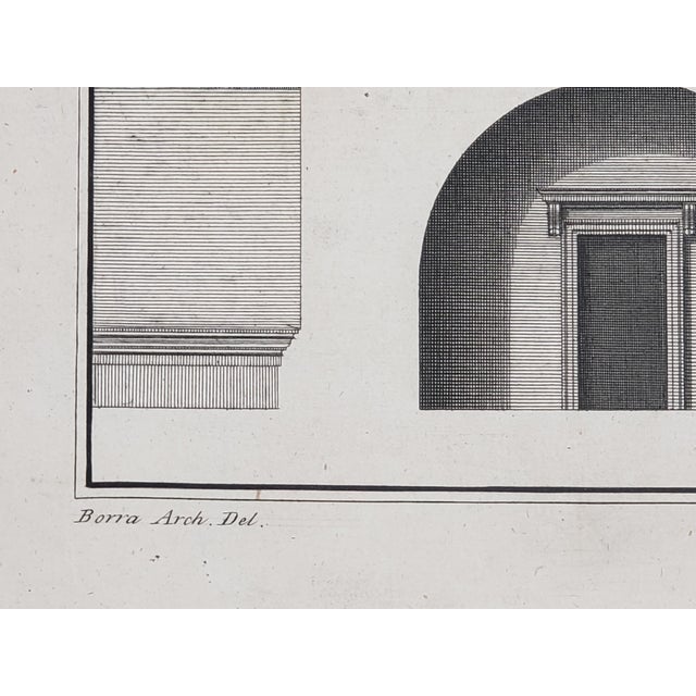 French Antique Original 18th Century Print of Hotel De Chavannes, Paris, by Artist Desproux For Sale - Image 3 of 5