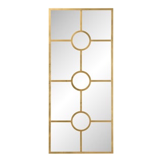Wallis Wall Mirror in Gold For Sale