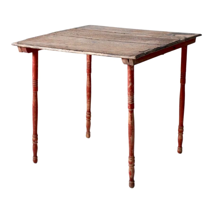 Antique Wooden Folding Table | Chairish