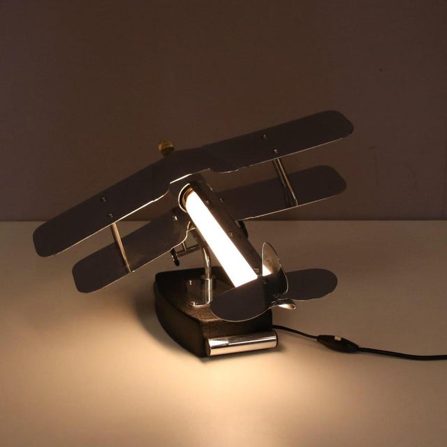 Biplane Table Lamp, USA, 1950s For Sale - Image 11 of 15