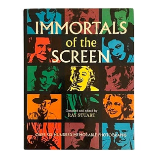 Vintage Immortals of the Screen Hardcover Book For Sale