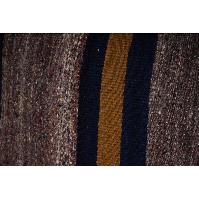 Striped Design Turkish Anatolian Kilim Pillow Cover For Sale - Image 4 of 5