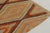 Rug & Kilim 1950s Vintage Turkish Kilim Rug in Orange, Gold and Teal Geometric Patterns For Sale - Image 4 of 8