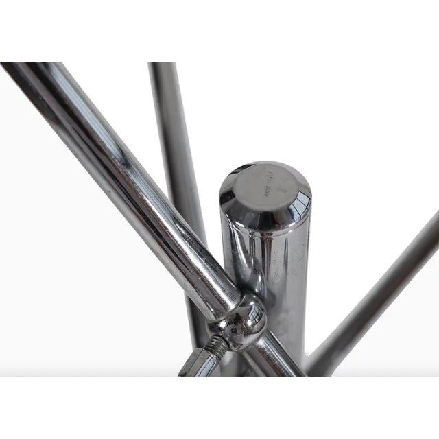 Metal 1950s Triennale Floor Lamp With Black Marble Base, Attributed to Arredoluce For Sale - Image 7 of 11