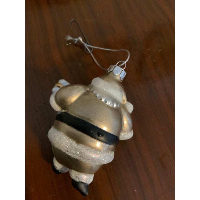 Glass 1990s Seasons of Cannon Falls Glass Waving Santa Ornaments - Set of 3 For Sale - Image 7 of 9