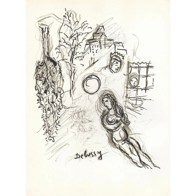 Artist: Marc Chagall Country: Russia Title: Sketch 4 Medium: Lithograph not signed, not numbered Printed: by Mourlot,...