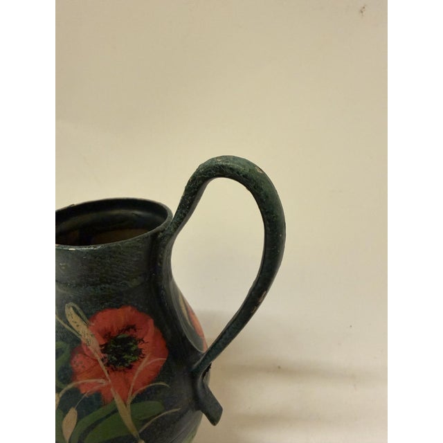 Metal Early 19th Century Hand-Painted American Toleware Miniature Salesman Sample Coffee Pot For Sale - Image 7 of 11