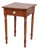 Sheraton Tiger Maple Single Drawer Stand With Opalescent Glass Knob C1840 For Sale