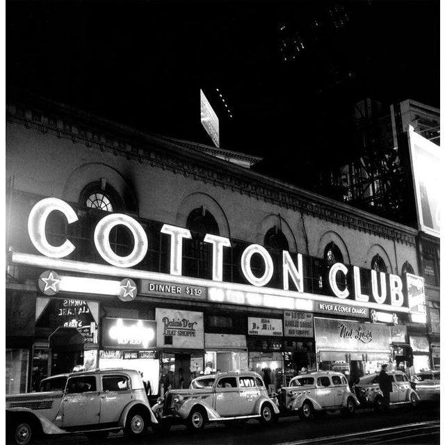 Cotton Club in New York NEW YORK - CIRCA 1938: Taxis line up out side of the Cotton Club at Broadway and 48th Street circa...