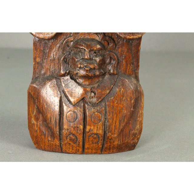 Antique Carved Oak Small Panels Male Portraits Busts, English For Sale - Image 14 of 18