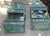 Pair of Monumental Art Deco Style Verdigris Copper & Brass Wall Lanterns For Sale - Image 14 of 16