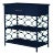 Infinity End Table - Navy Blue For Sale