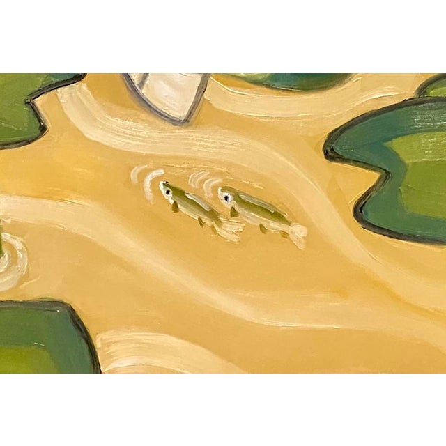 2020s Summer Fishing Original Oil Painting Stephen McDonough For Sale - Image 5 of 7
