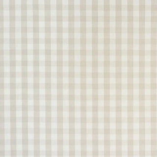 Sample - Schumacher Elton Cotton Check Fabric in Natural For Sale