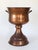 Monumental Footed Copper Planter / Jardiniere With Brass Side Handles and a Wide Flared Pedestal Base For Sale - Image 4 of 11