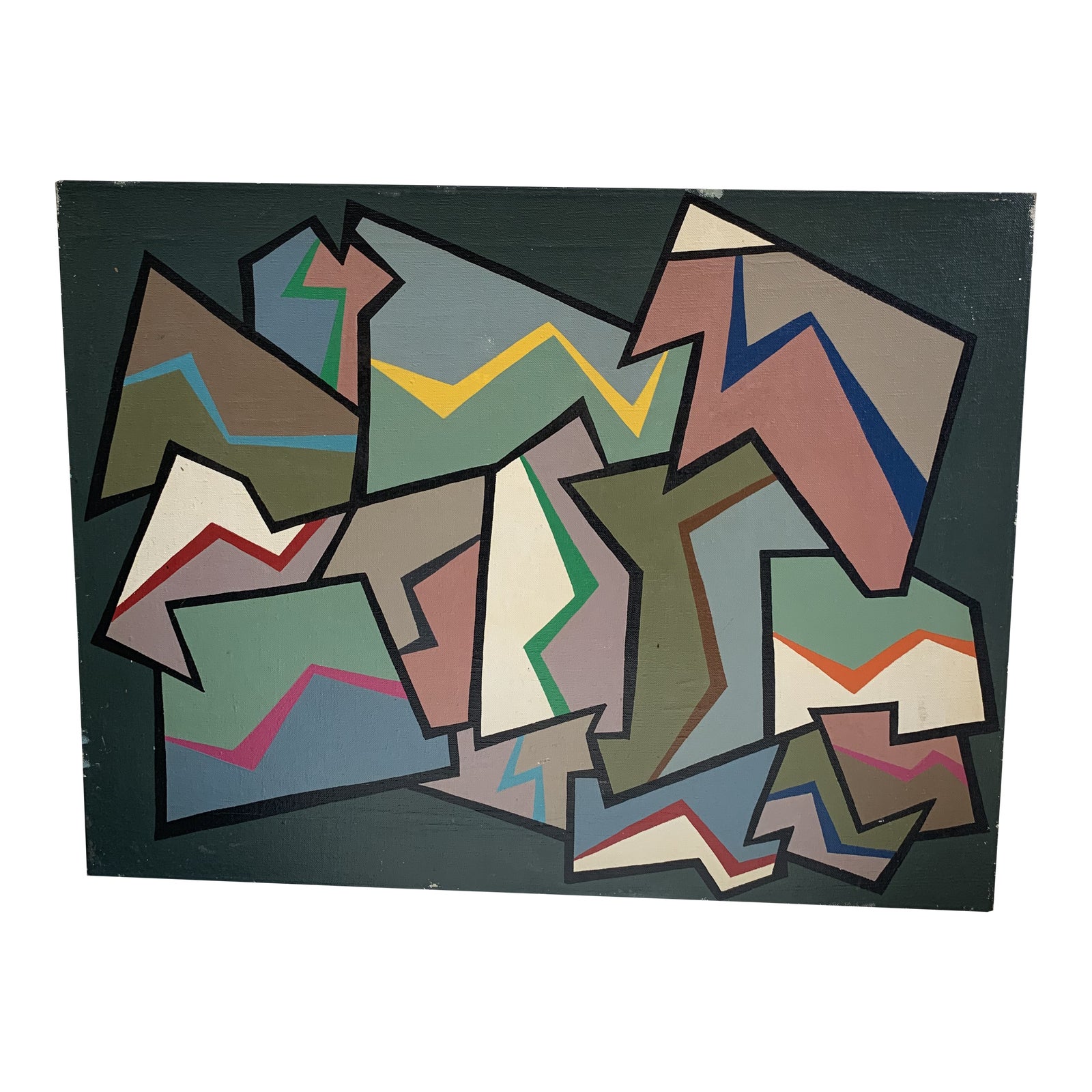 1960s Abstract Painting by Achi Sullo Chairish