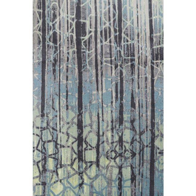 Abstract Rug & Kilim’s Modern Abstract Rug With Geometric Patterns “Zarmix” For Sale - Image 3 of 7