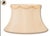 Eggshell Draped Silk Bell Lamp Shade W/ Gimp For Sale - Image 8 of 8