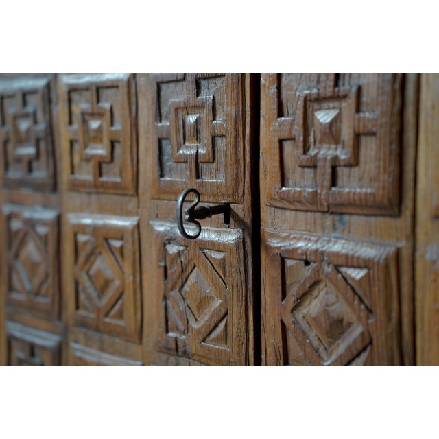 Vintage Spanish Hand Carved Sideboard, 1800s For Sale - Image 6 of 14